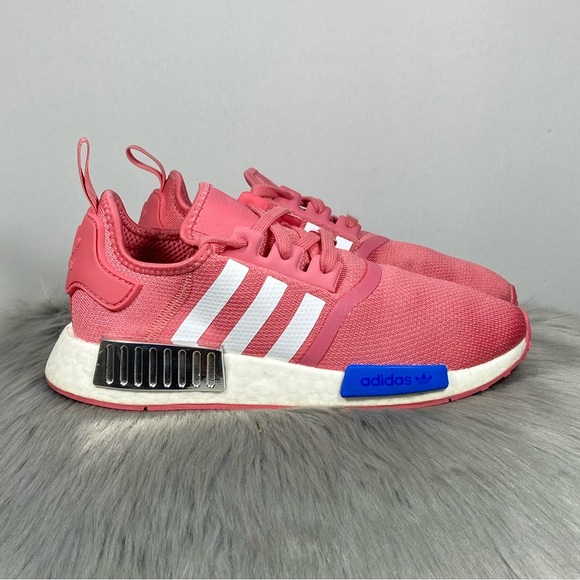 Adidas NMD R1 Hazy Rose Glow Blue Women Running Shoes - Picture 2 of 8